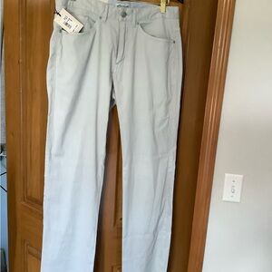 Men's NWT Peter Milllar Classic Light Gray Chinos